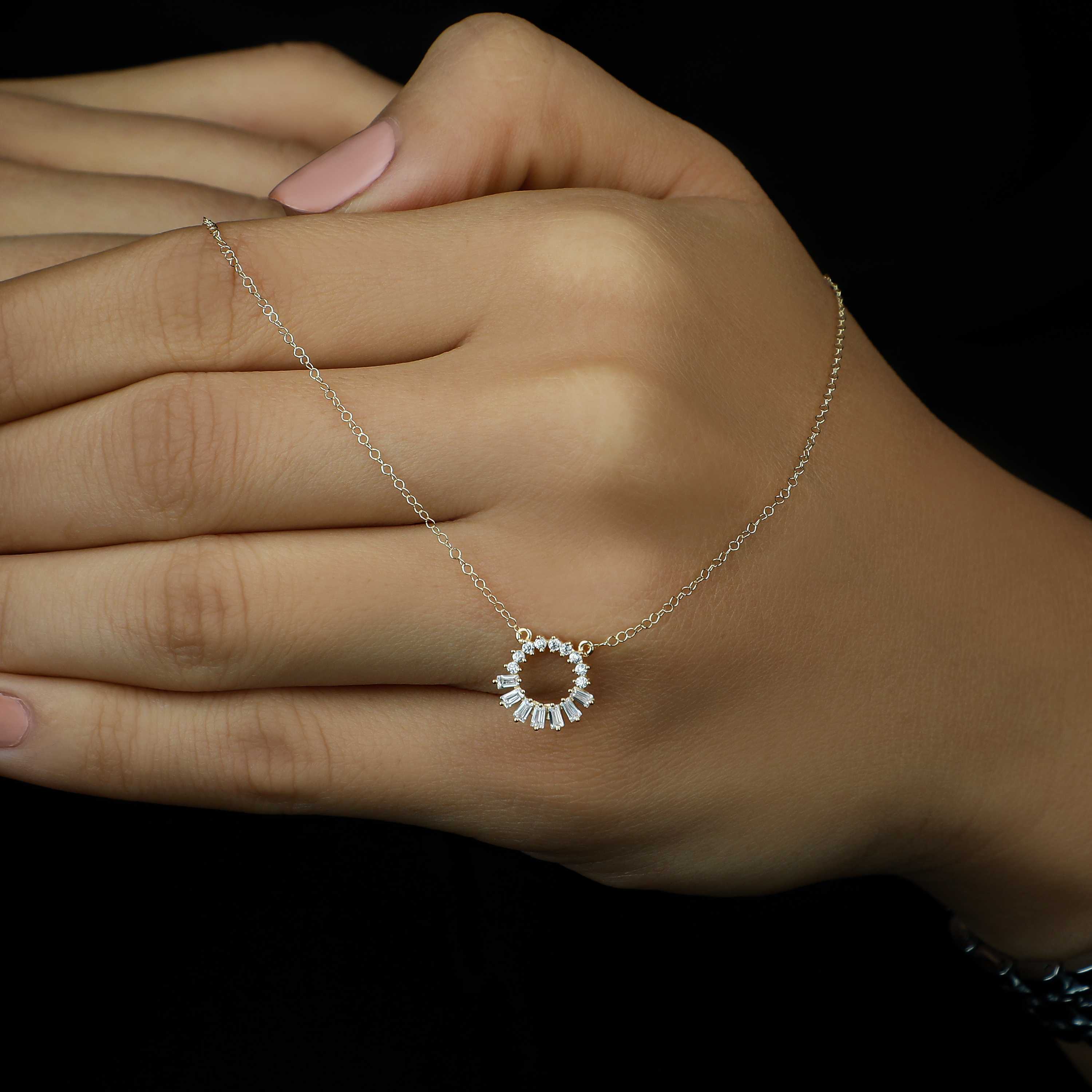 18 karat gold choker, made in Turkey - (H-0895)